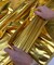 Gold Metallic Gold Foil Lamé Spandex Fabric by the Yard, 60" Wide 4-Way Stretch